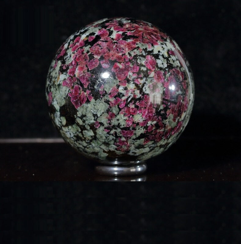 Natural Eudialyte Sphere – Emotional Healing Crystal
