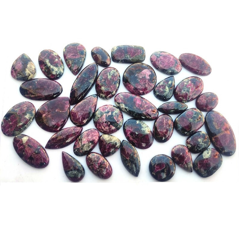 Natural Eudialyte Mix Shapes Cabochons – Emotional Healing Gemstones