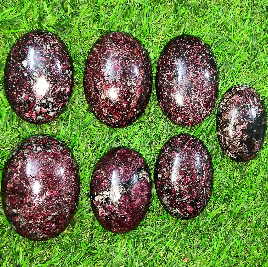 Natural Eudialyte Palm Stone – Emotional Healing Crystal