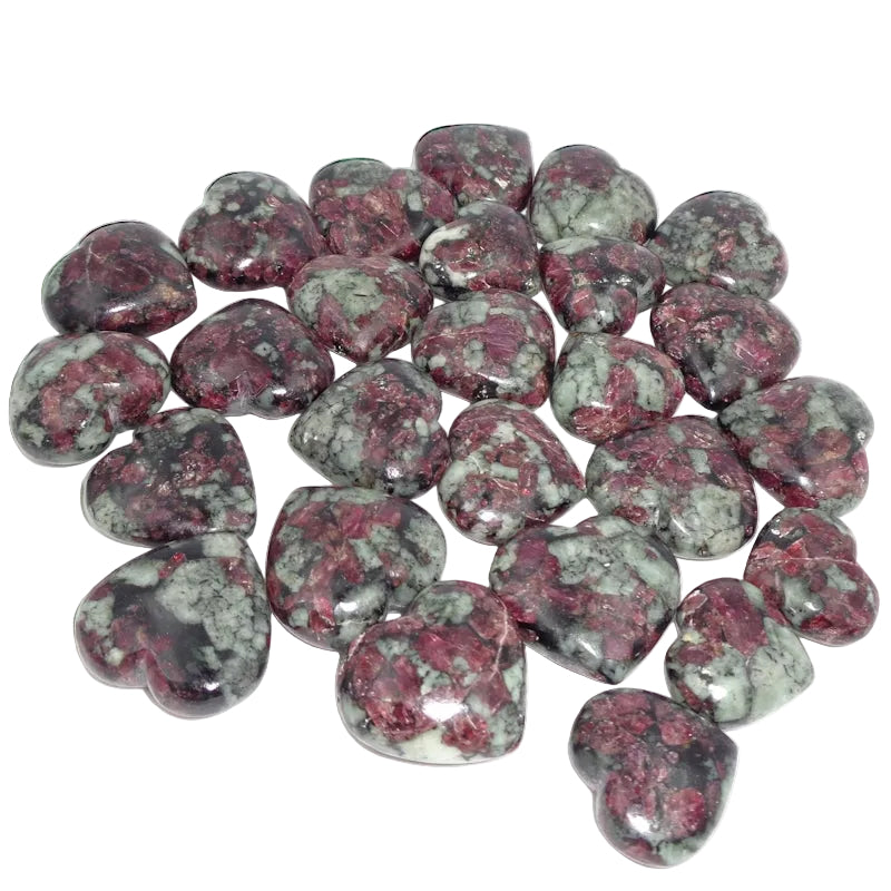 Natural Eudialyte Heart – Emotional Healing Crystal