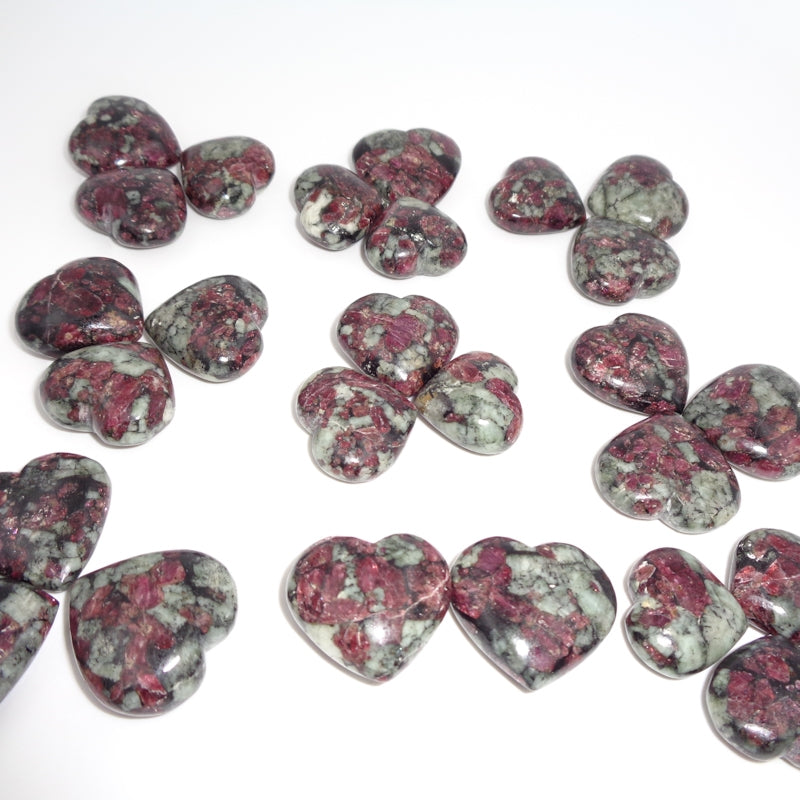 Natural Eudialyte Heart – Emotional Healing Crystal