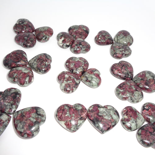 Natural Eudialyte Heart – Emotional Healing Crystal