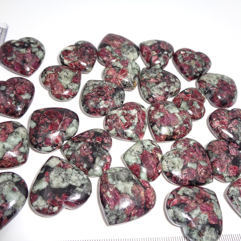Natural Eudialyte Heart – Emotional Healing Crystal