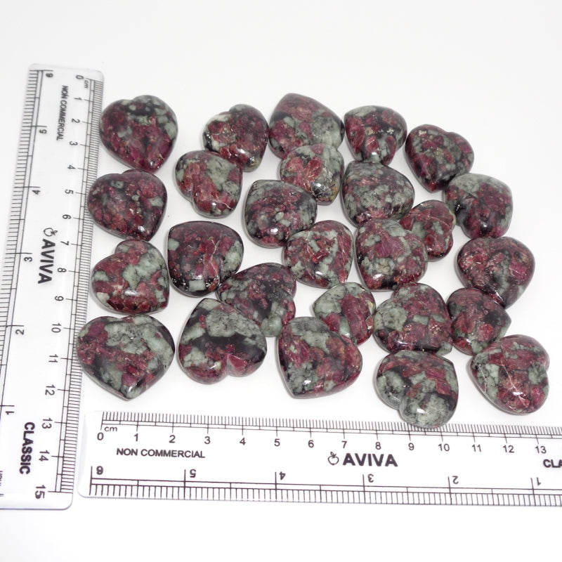 Natural Eudialyte Heart – Emotional Healing Crystal
