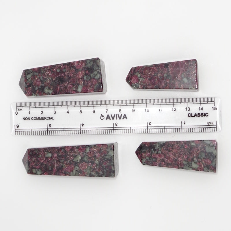 Natural Eudialyte Obelisk – Heart Chakra Healing Crystal Tower